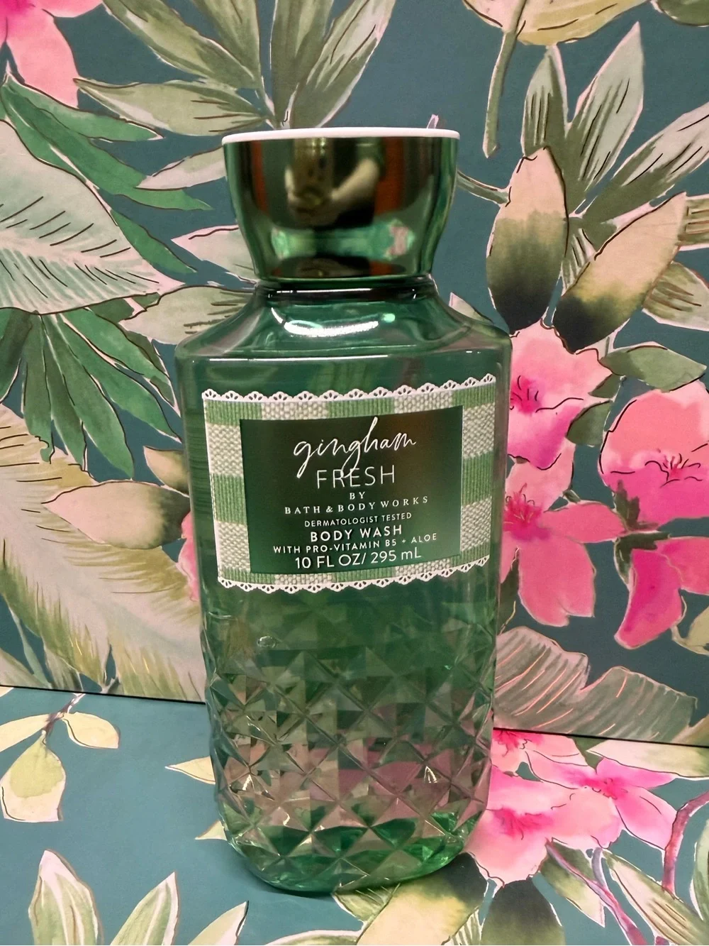 Bath & Body Works Gingham Fresh Body Wash 10 oz NWT Green
